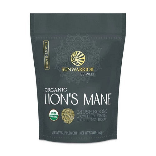 Sunwarrior Organic Lion's Mane Mushroom Powder, 5.8 oz