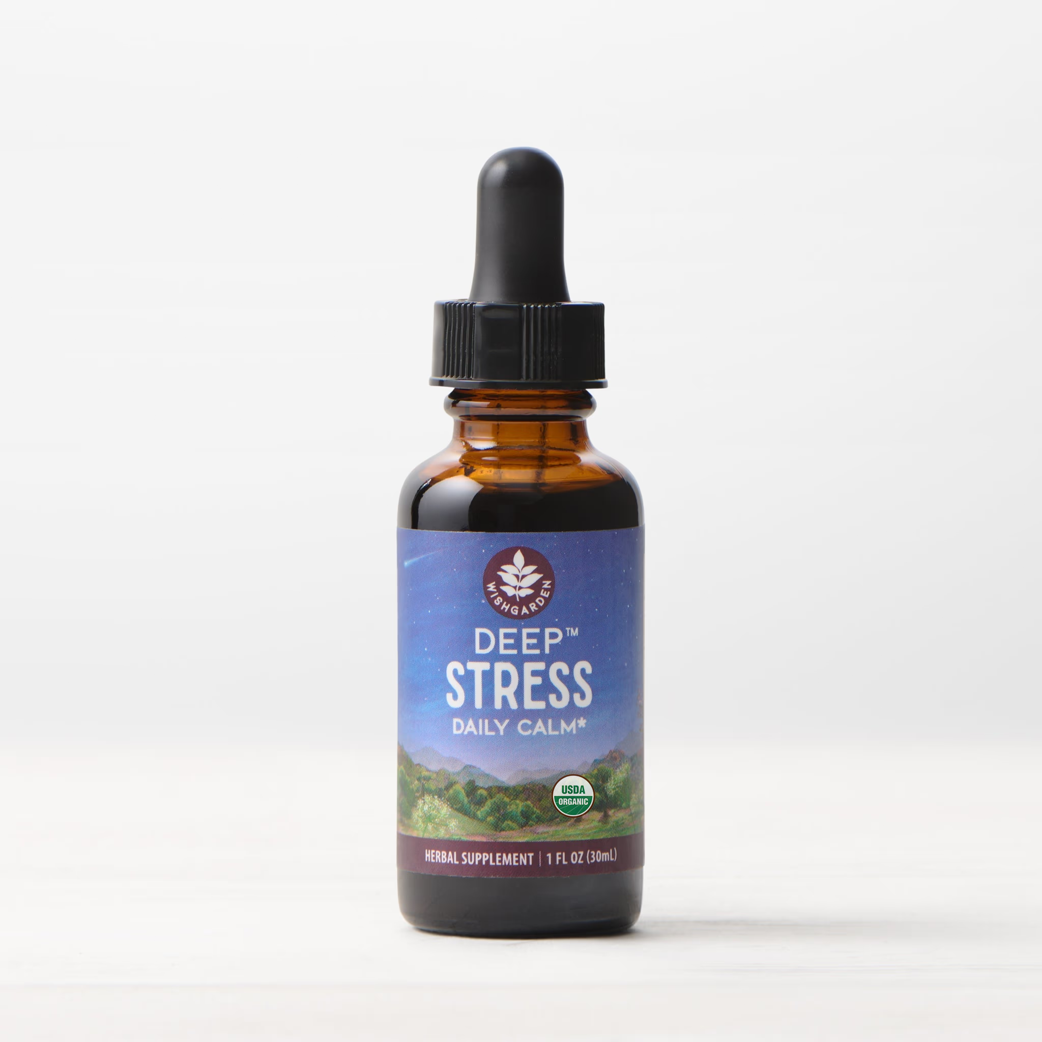 Deep Stress Daily Calm herbal tincture by WishGarden Herbs